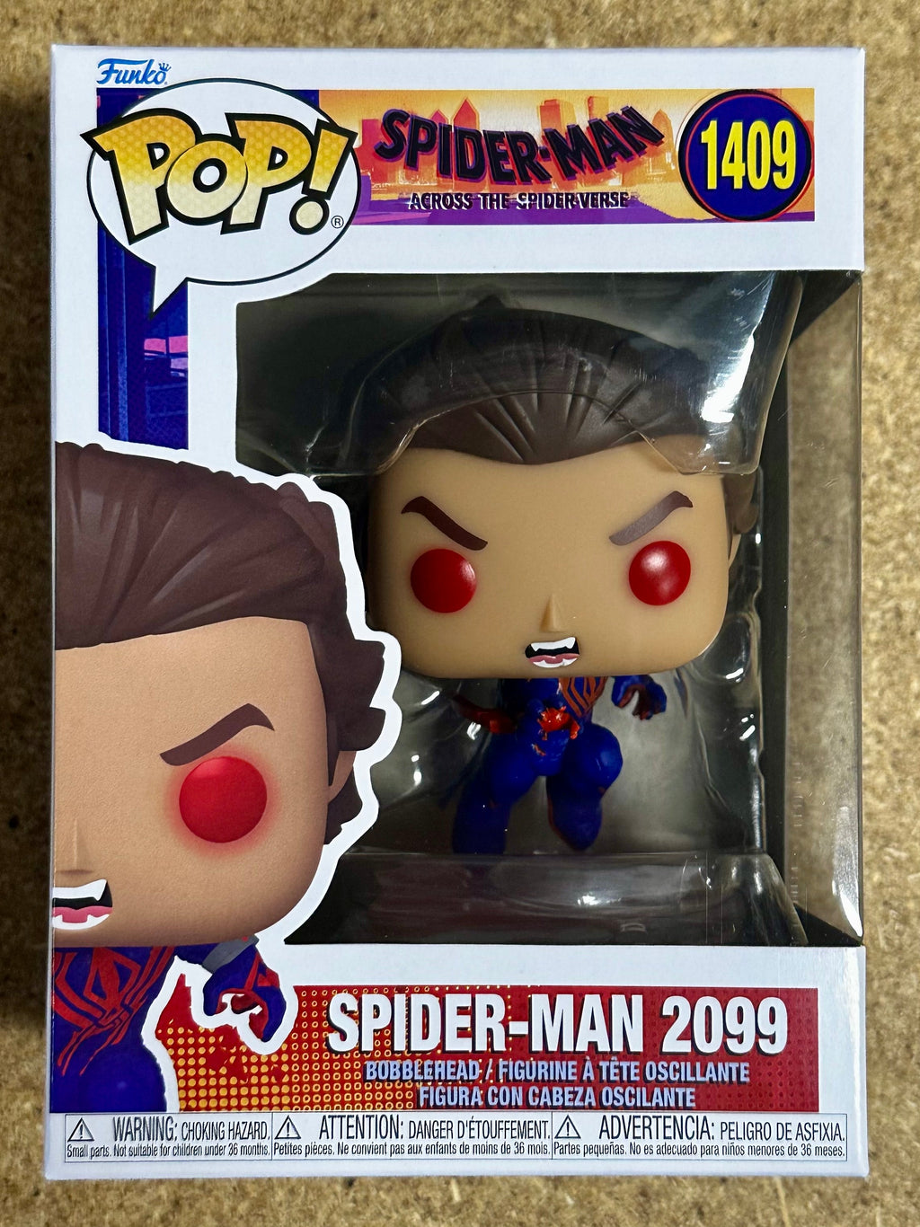 Funko Pop! Marvel Spider-Man 2099 (Unmasked) #1409 Across The Spider-Verse 2024