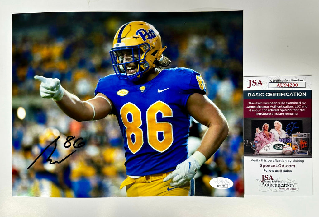 Gavin Bartholomew Signed PITT Pittsburgh Panthers 8x10 Photo With JSA COA