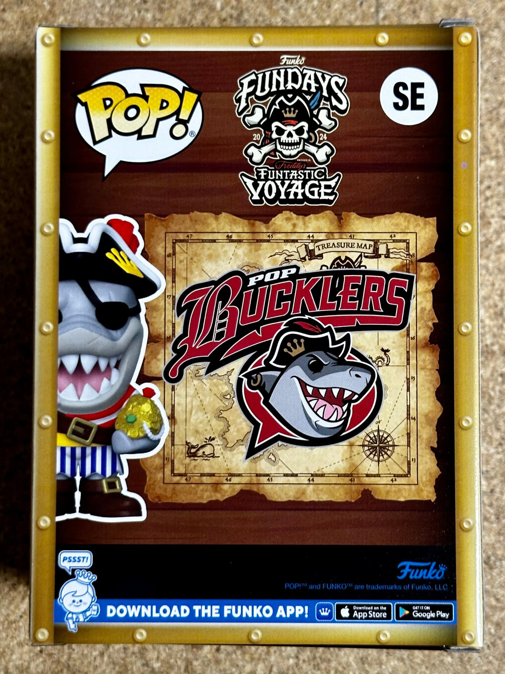Funko Pop! Mascot Pop Bucklers Shark SE 2024 Funtastic Voyage Online Edition