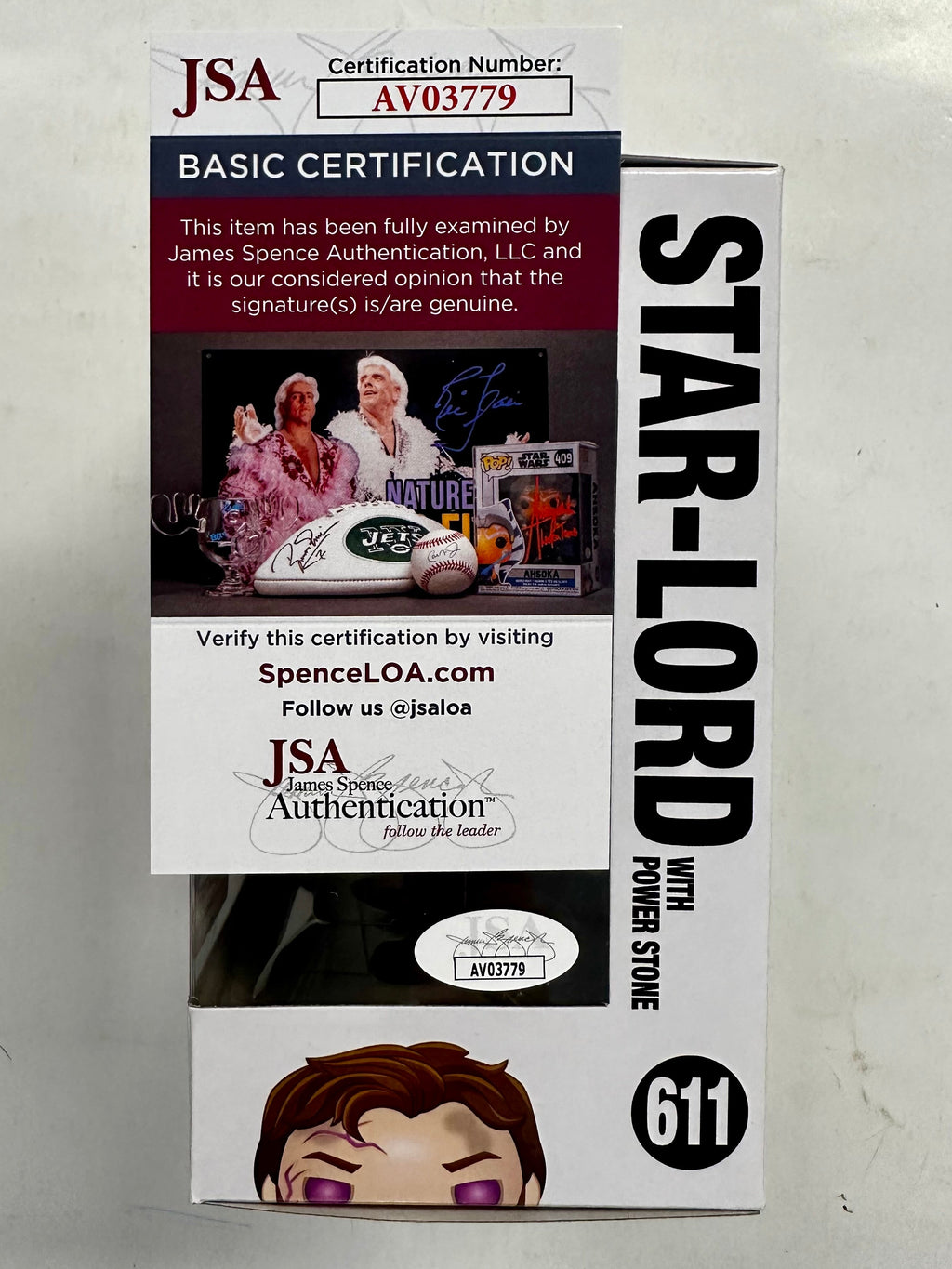 director-james-gunn-signed-funko-pop-marvel-611-star-lord-guardians-of-the-galaxy-gotg-2023-with-jsa-coa