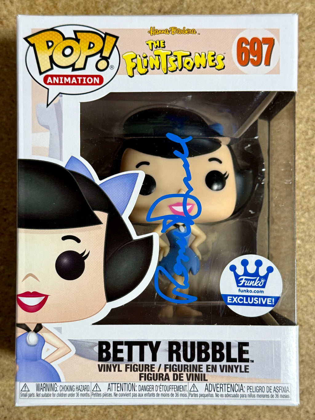 Rosie O’Donnell Signed Flintstones Betty Rubble Funko Pop! #697 With PSA COA