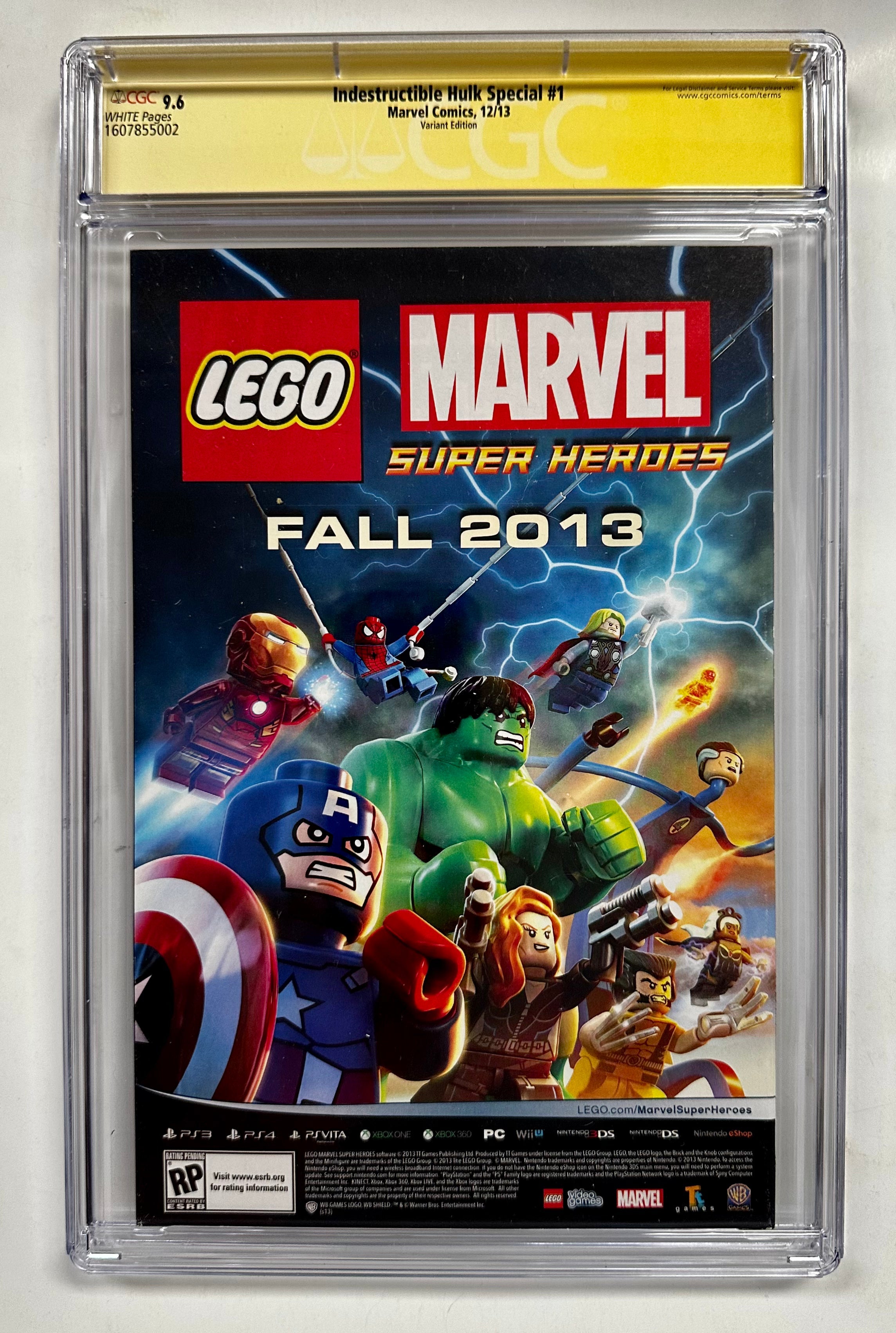 Indestructible Hulk Special #1 CGC 9.6 Signed J Scott Campbell 1:50 Variant