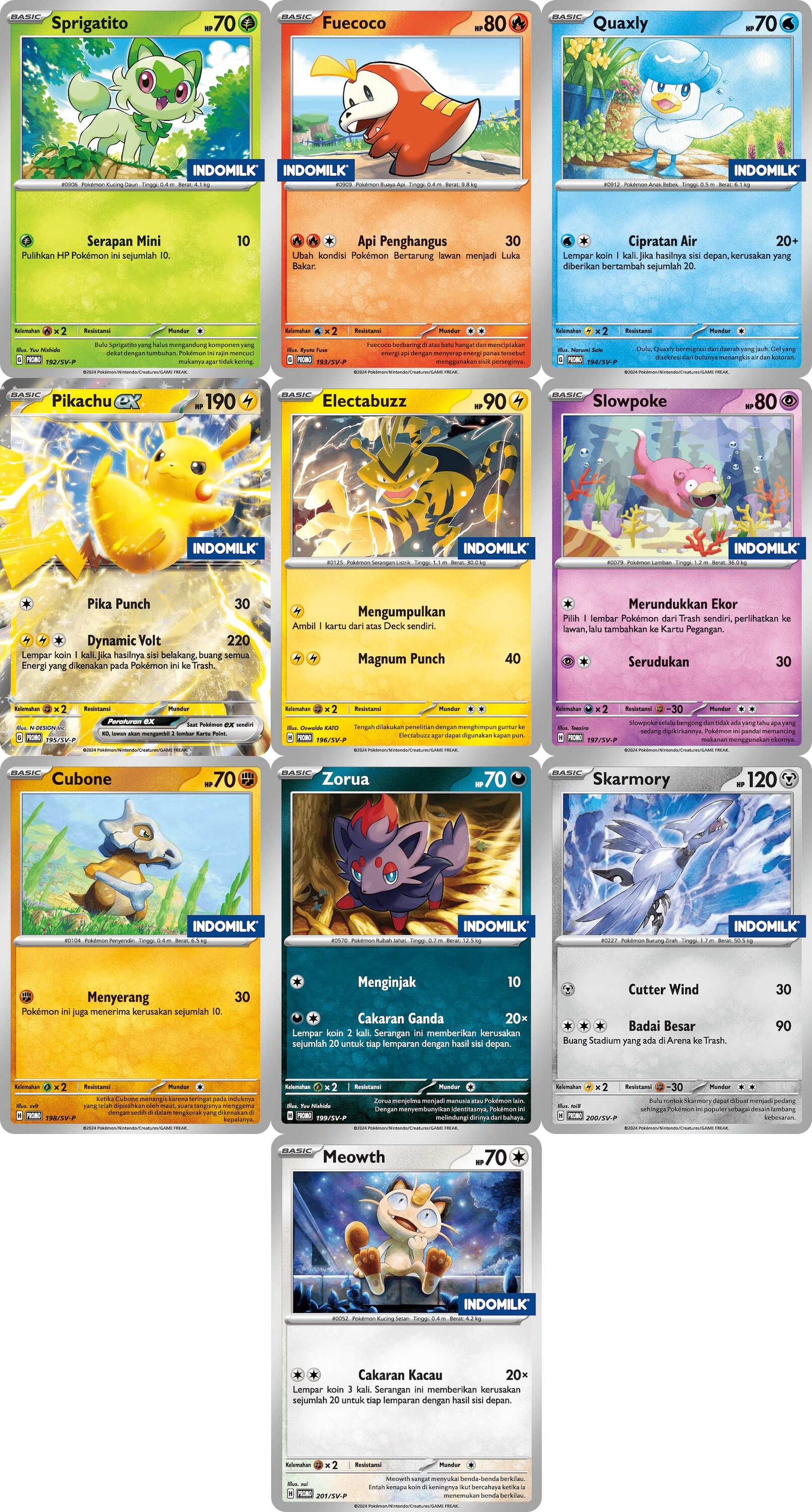 Indonesian) Pokémon TCG: Indomilk Promo Pack – Dark Rarity Collectibles