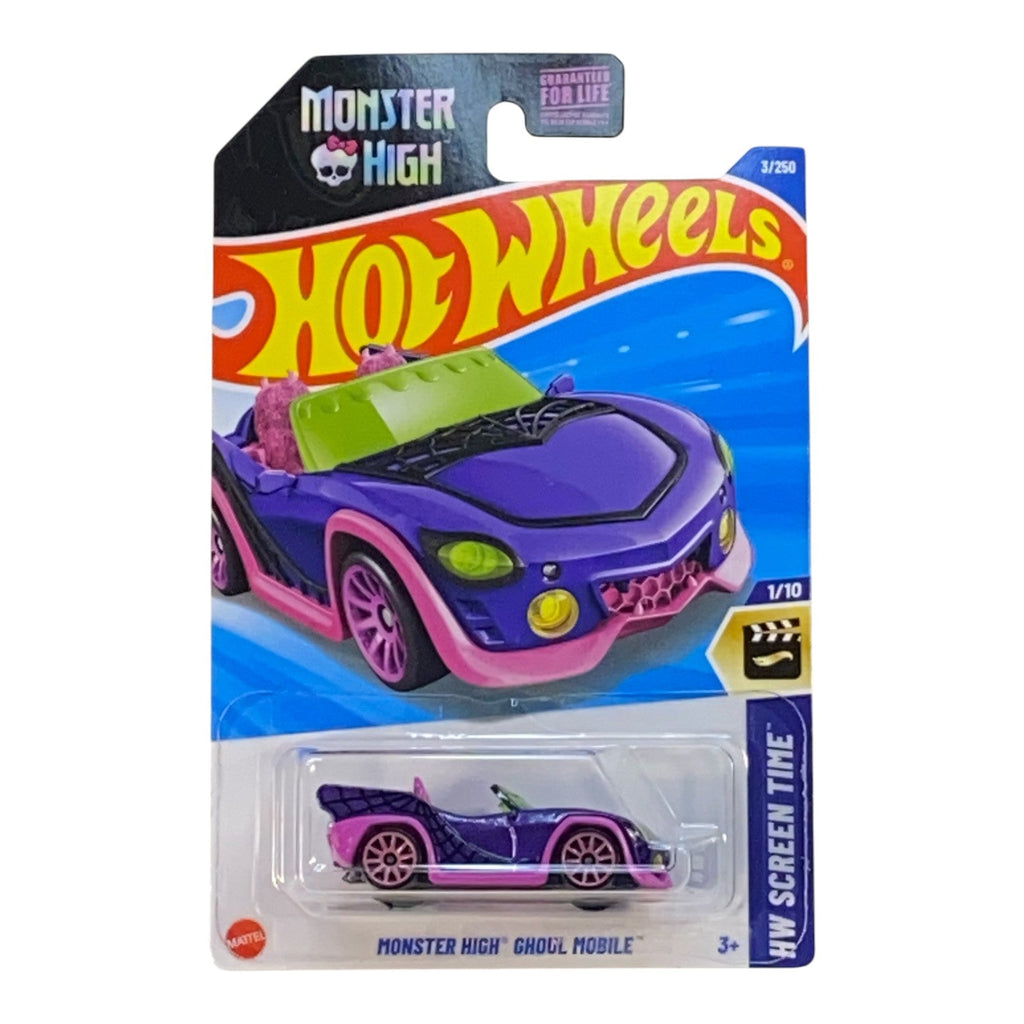 Hot Wheels Monster High Ghoul Mobile (Metalflake Purple) - Screen Time Series 1/10