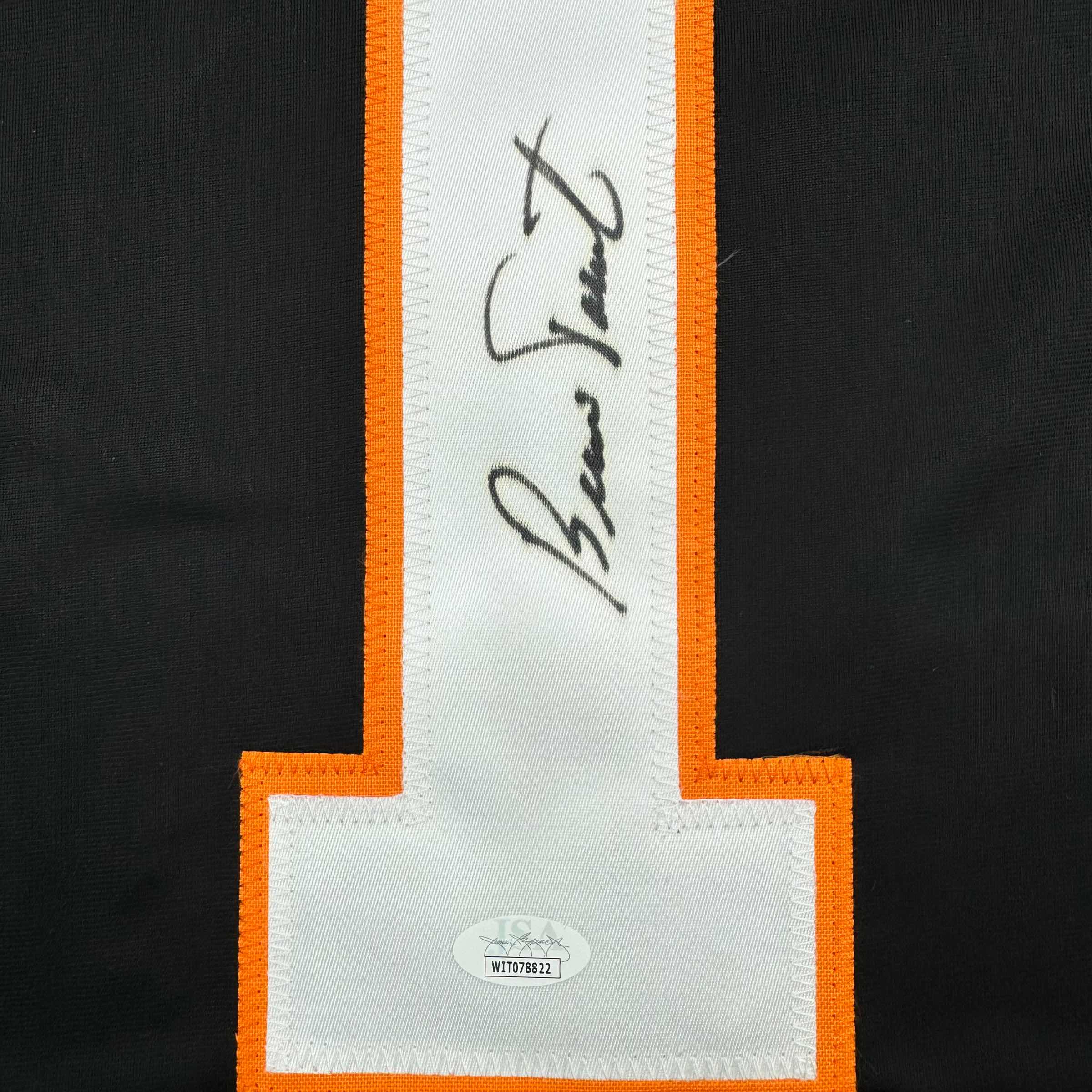 autographed-signed-bernie-parent-philadelphia-black-hockey-jersey-jsa-coa