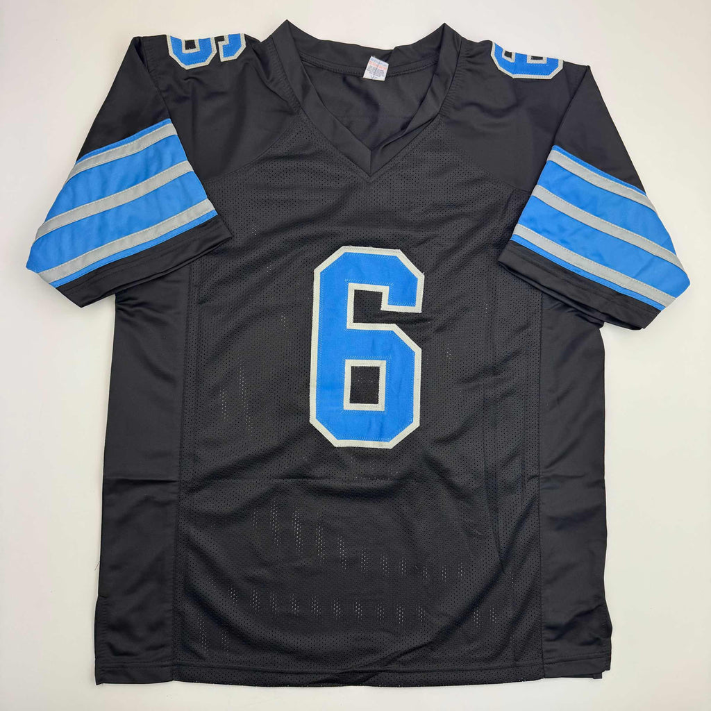 autographed-signed-terrion-arnold-detroit-black-football-jersey-beckett-bas-coa