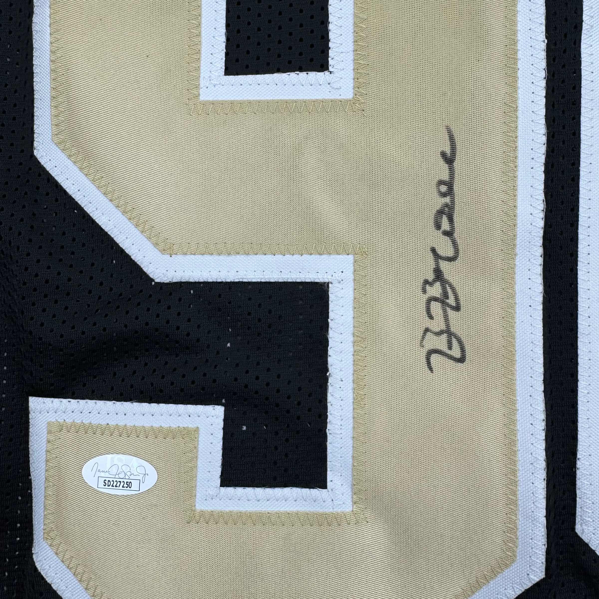 autographed-signed-bryan-bresee-new-orleans-black-football-jersey-jsa-coa
