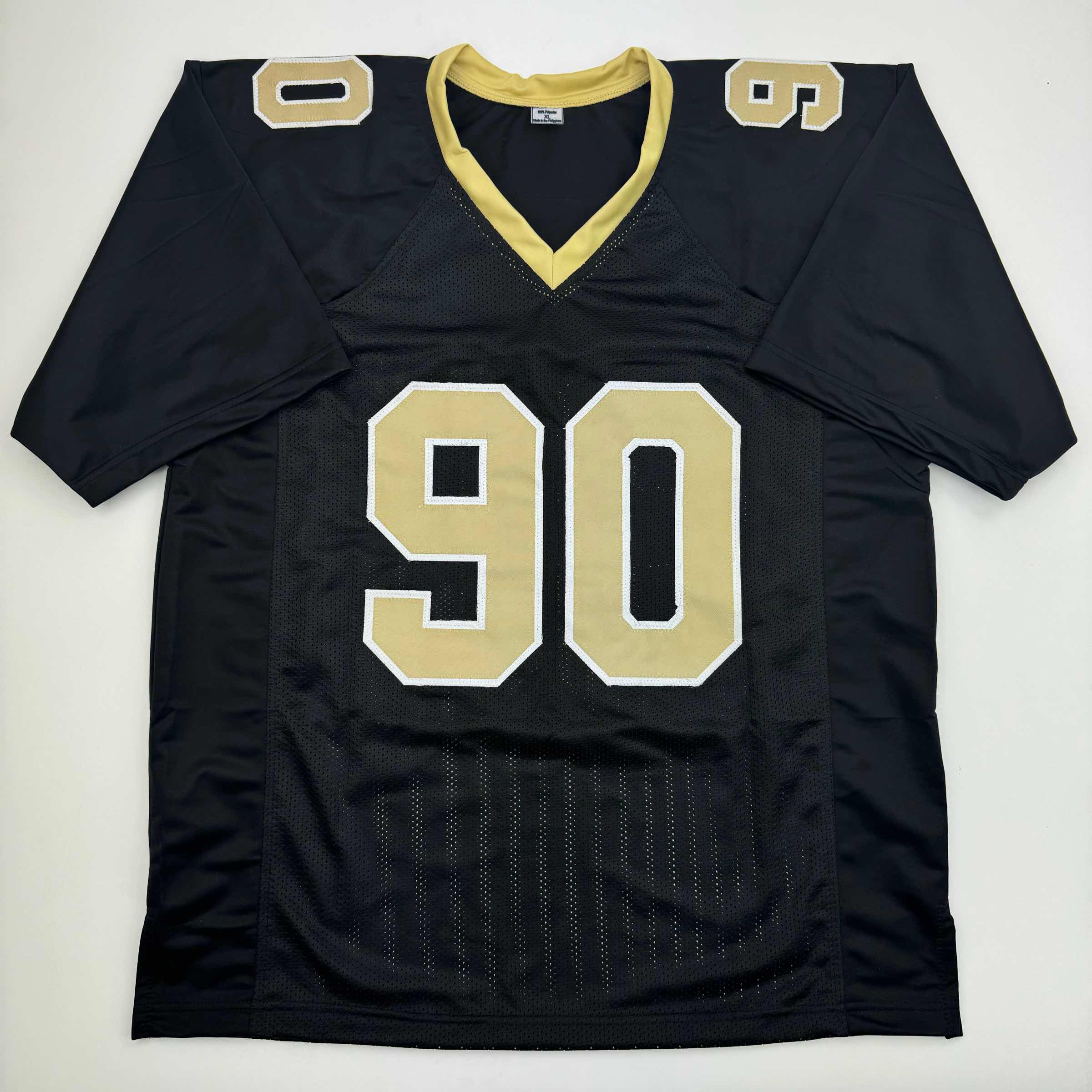 autographed-signed-bryan-bresee-new-orleans-black-football-jersey-jsa-coa