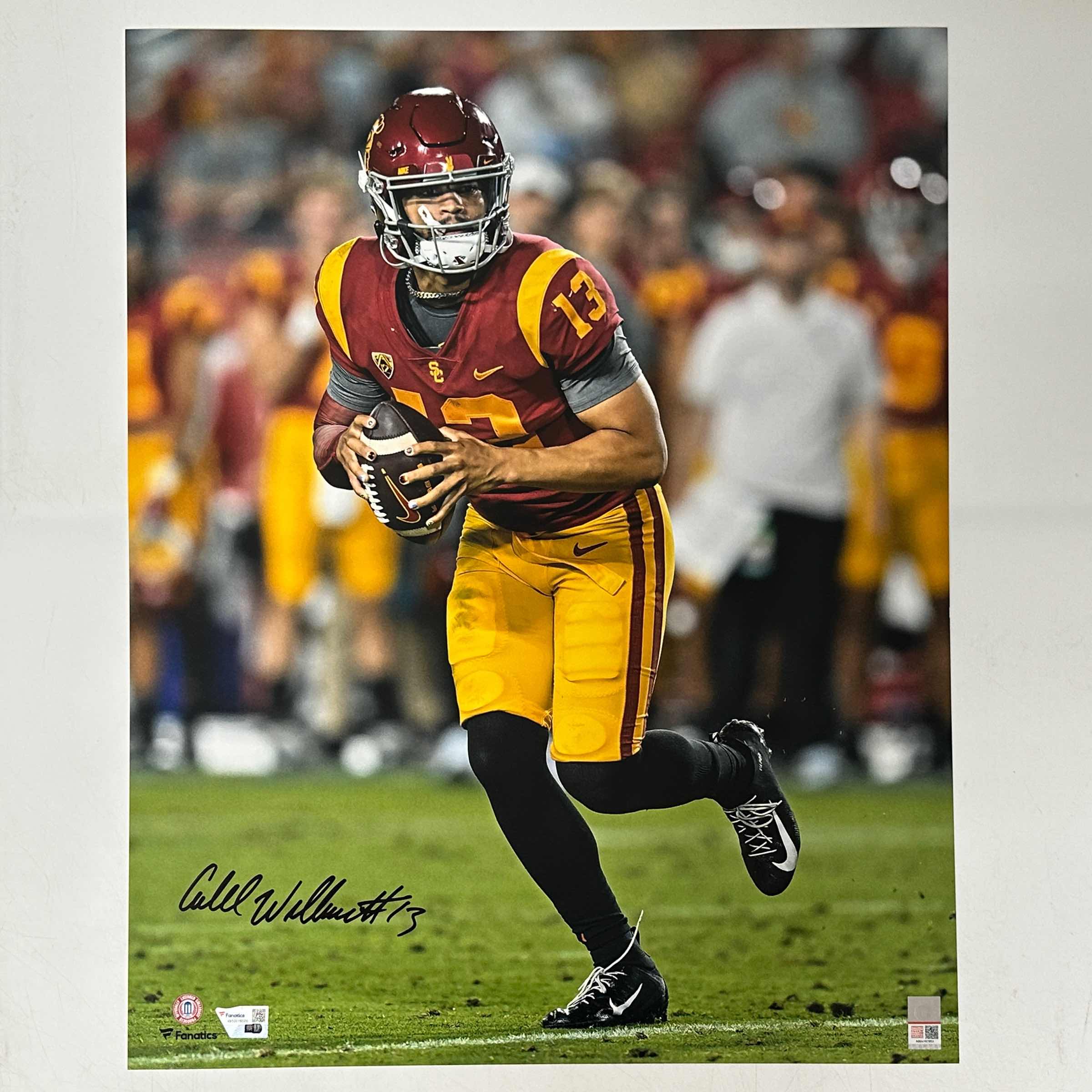 autographed-signed-caleb-williams-usc-trojans-16x20-college-football-photo-fanatics-coa