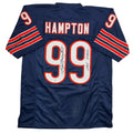 autographed-signed-dan-hampton-hof-2002-chicago-blue-football-jersey-beckett-bas-coa