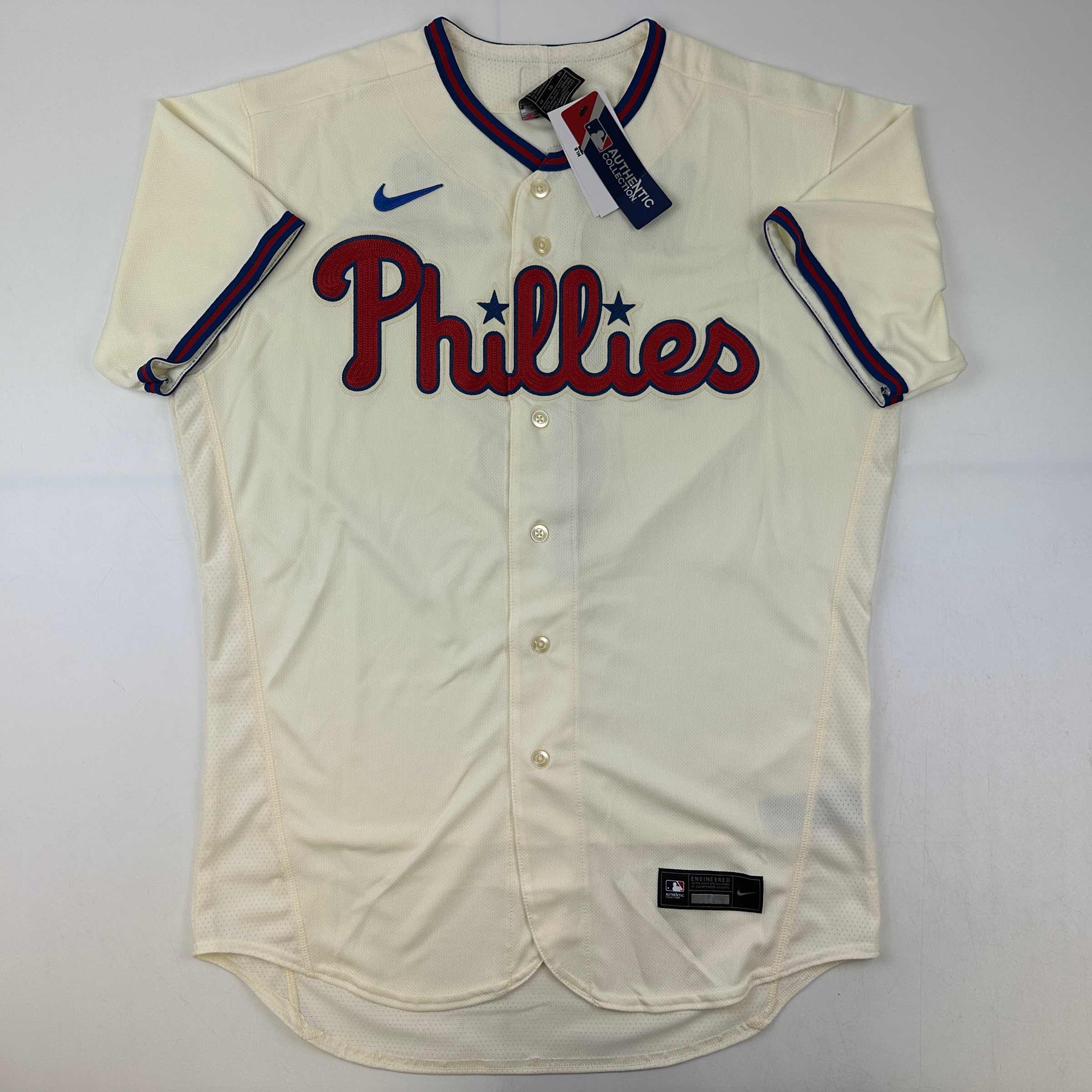 autographed-signed-bryce-harper-philadelphia-phillies-cream-authentic-baseball-jersey-fanatics-mlb-coa