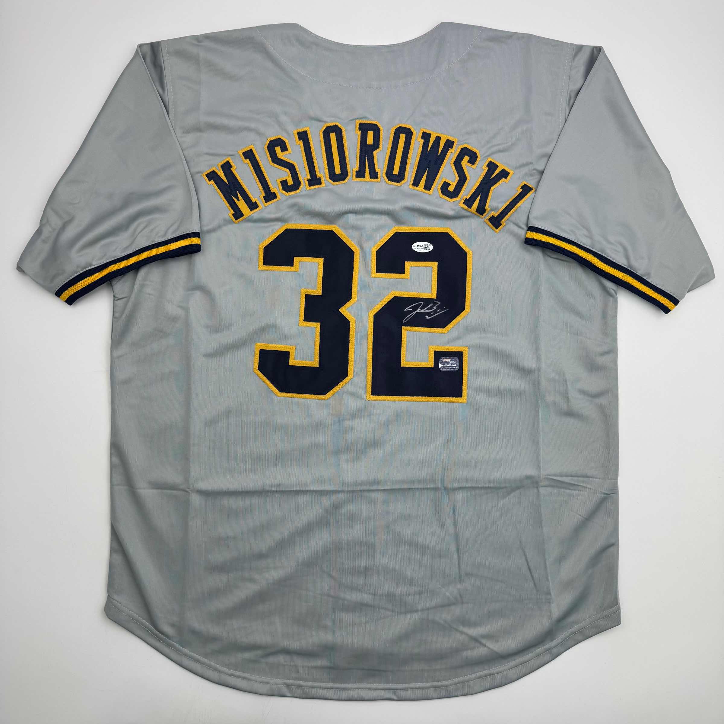 autographed-signed-jacob-misiorowski-milwaukee-grey-baseball-jersey-jsa-coa