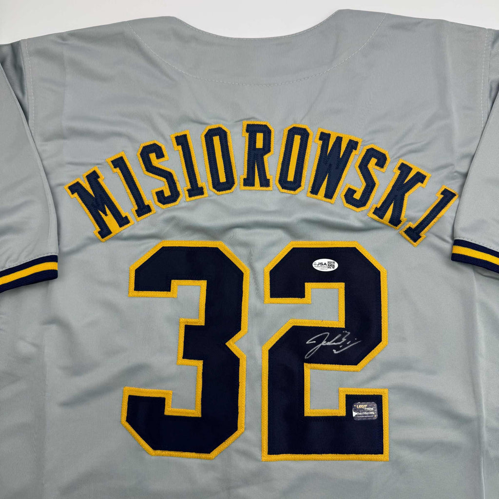 autographed-signed-jacob-misiorowski-milwaukee-grey-baseball-jersey-jsa-coa