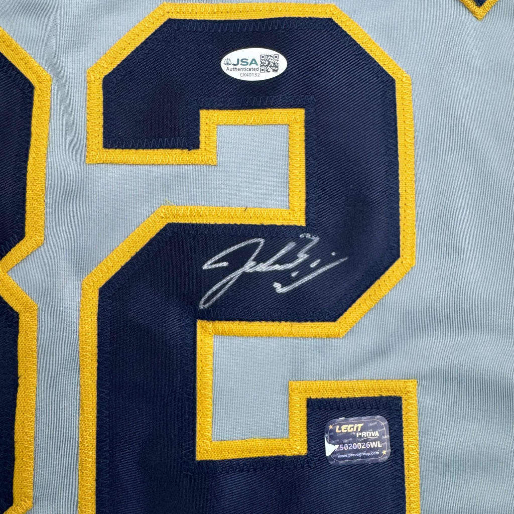 autographed-signed-jacob-misiorowski-milwaukee-grey-baseball-jersey-jsa-coa
