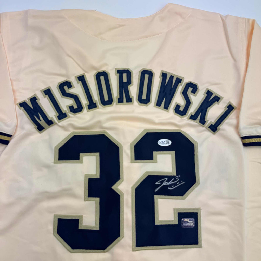 autographed-signed-jacob-misiorowski-milwaukee-cream-baseball-jersey-jsa-coa