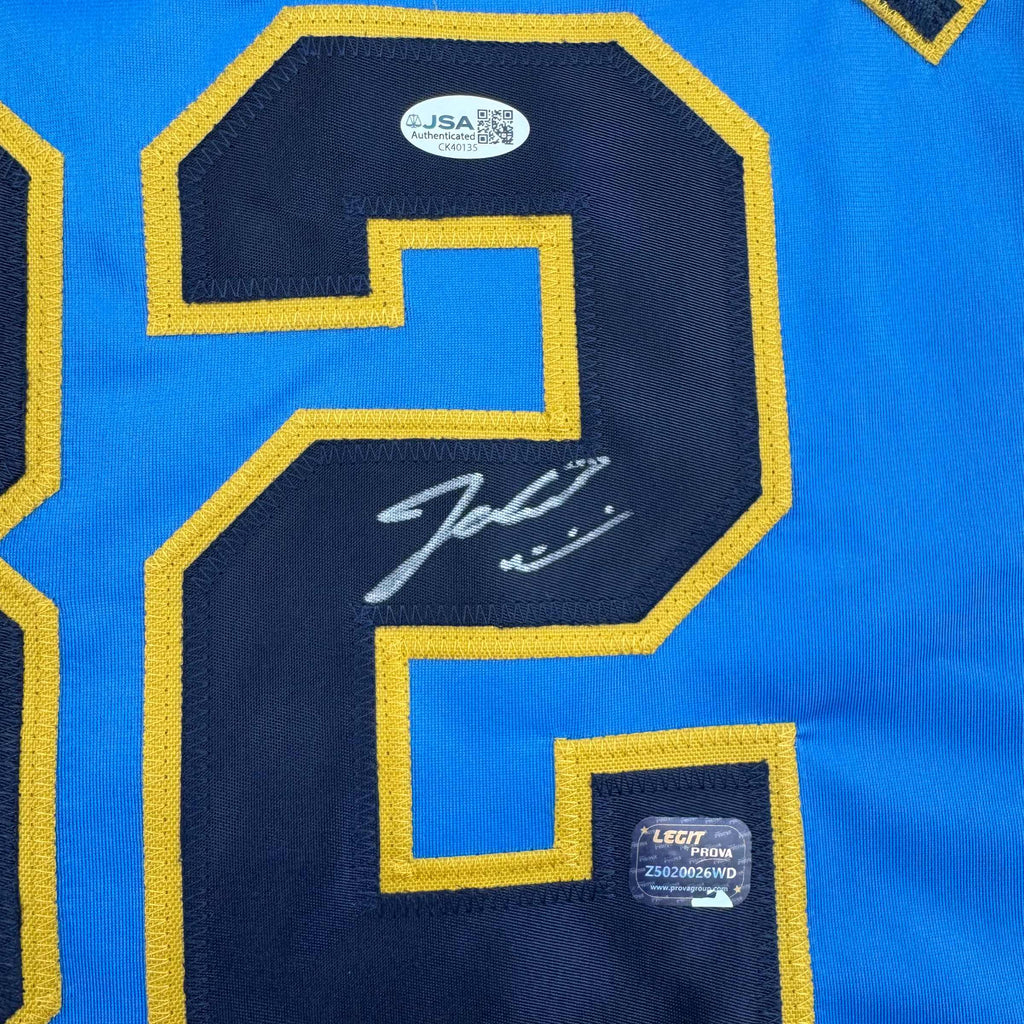 autographed-signed-jacob-misiorowski-milwaukee-blue-baseball-jersey-jsa-coa