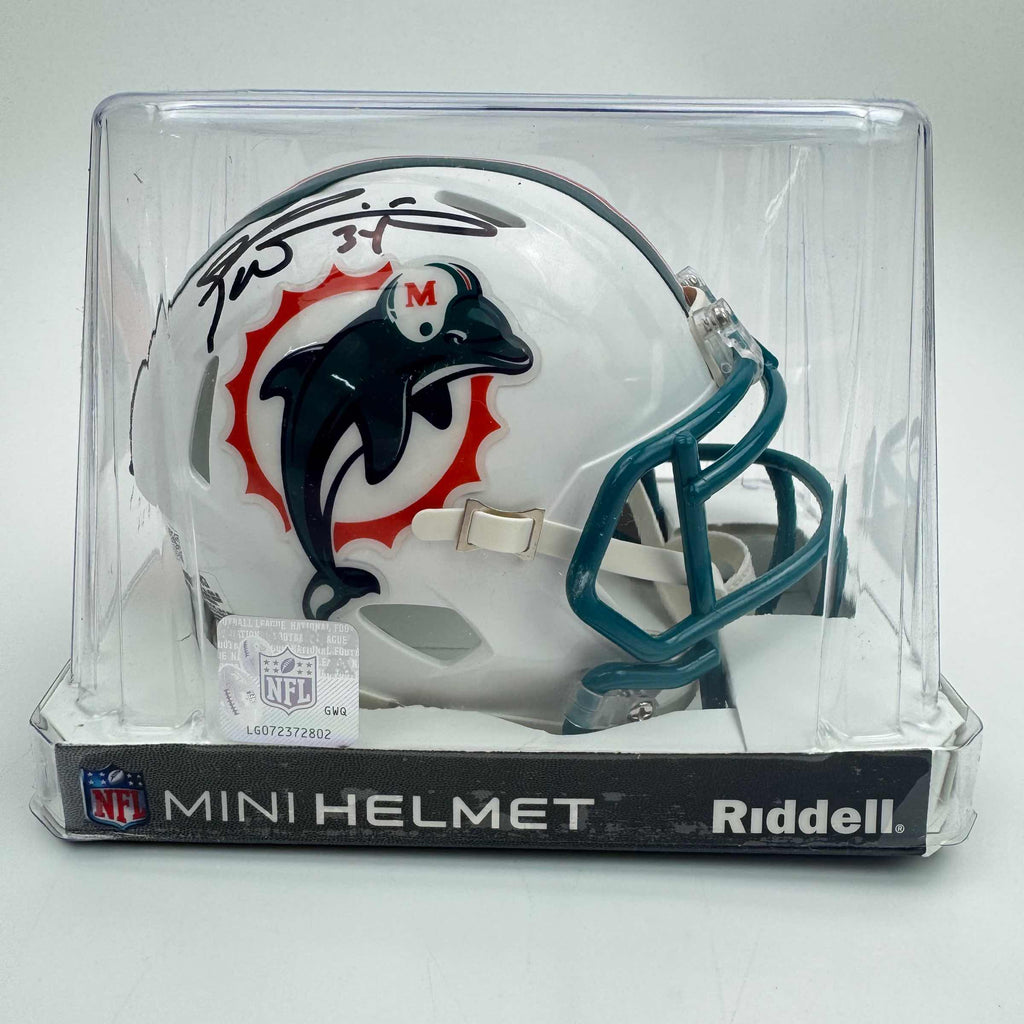 autographed-signed-ricky-williams-miami-dolphins-mini-football-helmet-jsa-coa