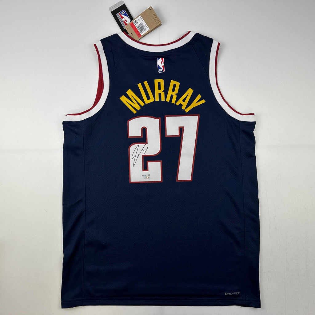 autographed-signed-jamal-murray-denver-nuggets-blue-authentic-swingman-basketball-jersey-fanatics-coa