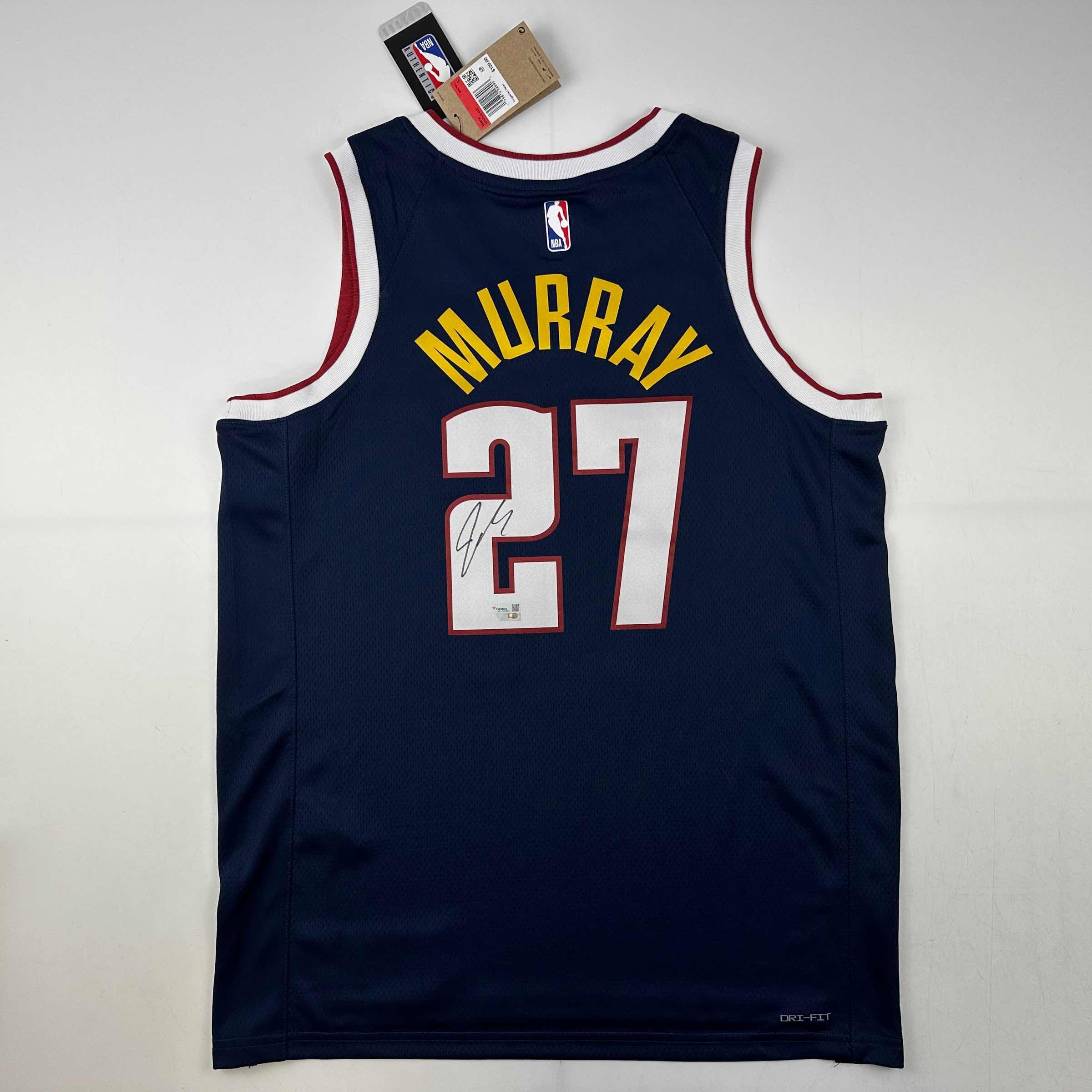 autographed-signed-jamal-murray-denver-nuggets-blue-authentic-swingman-basketball-jersey-fanatics-coa