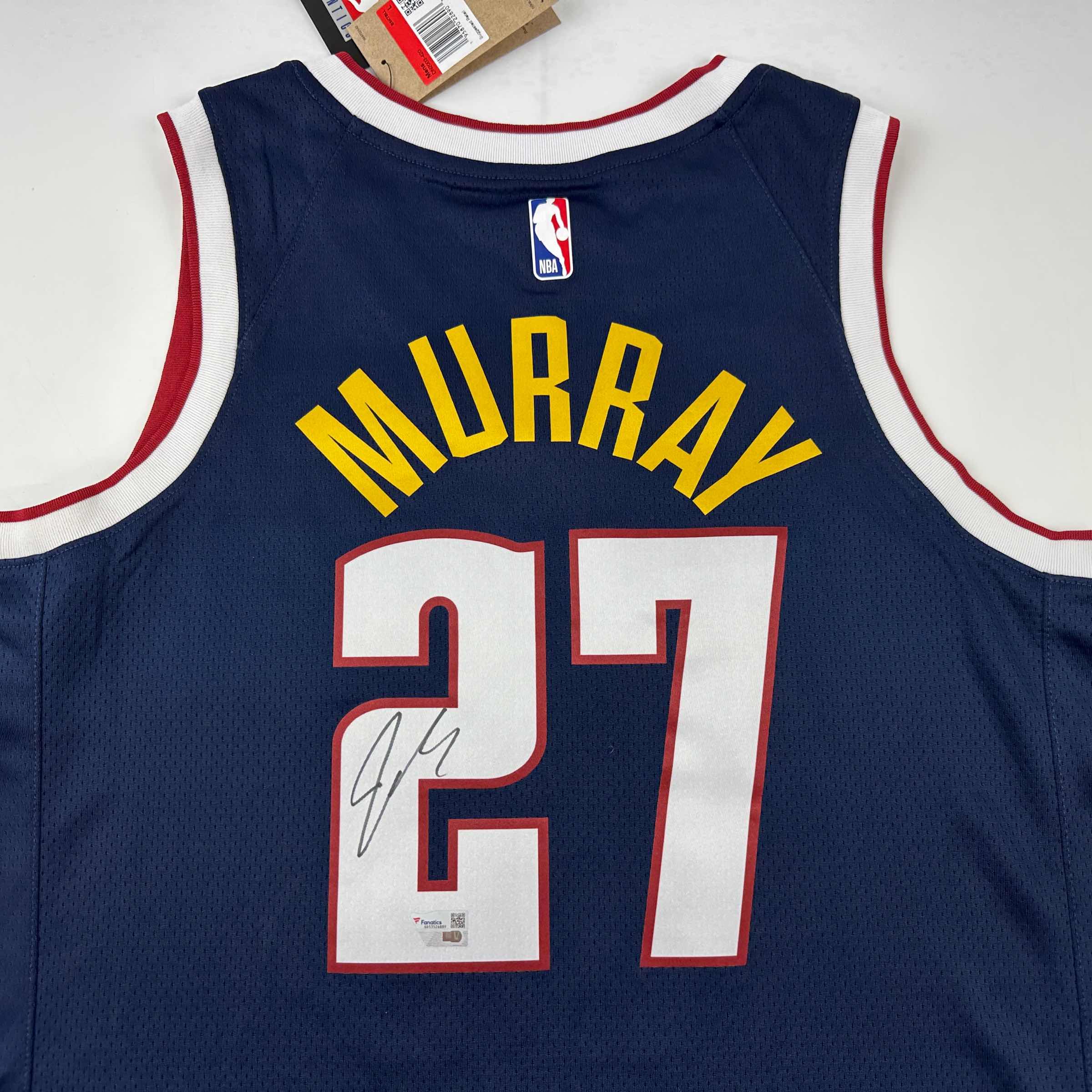 autographed-signed-jamal-murray-denver-nuggets-blue-authentic-swingman-basketball-jersey-fanatics-coa