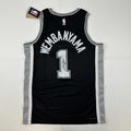 autographed-signed-victor-wembanyama-san-antonio-spurs-black-authentic-swingman-basketball-jersey-fanatics-coa