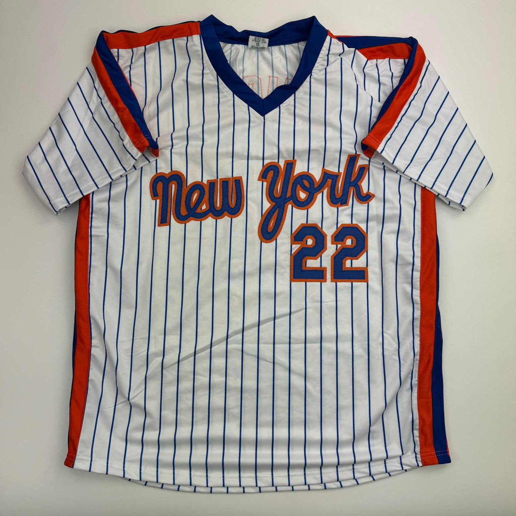 autographed-signed-ray-knight-new-york-pinstripe-baseball-jersey-beckett-bas-coa