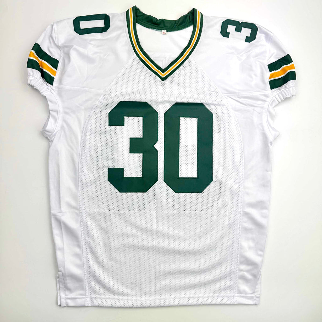 autographed-signed-ahman-green-green-bay-white-football-jersey-jsa-coa