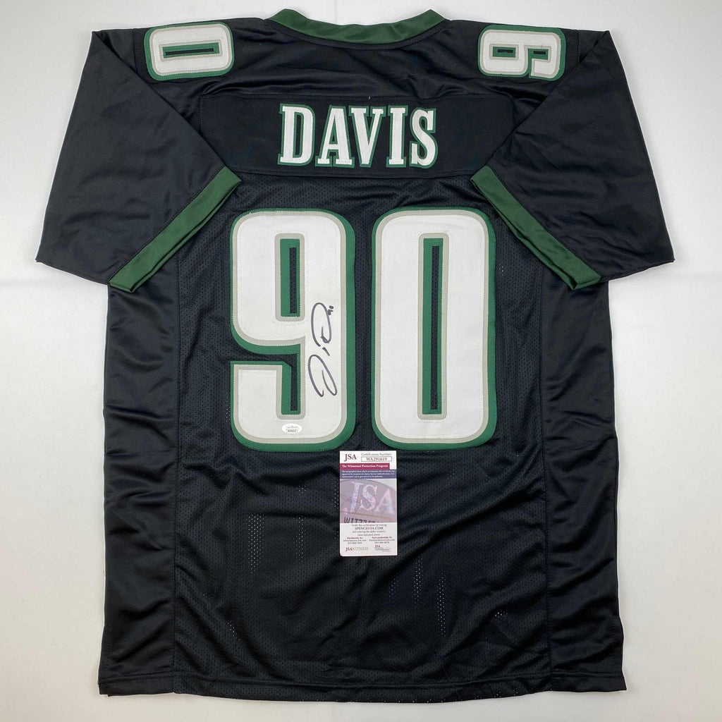 autographed-signed-jordan-davis-philadelphia-black-football-jersey-jsa-coa