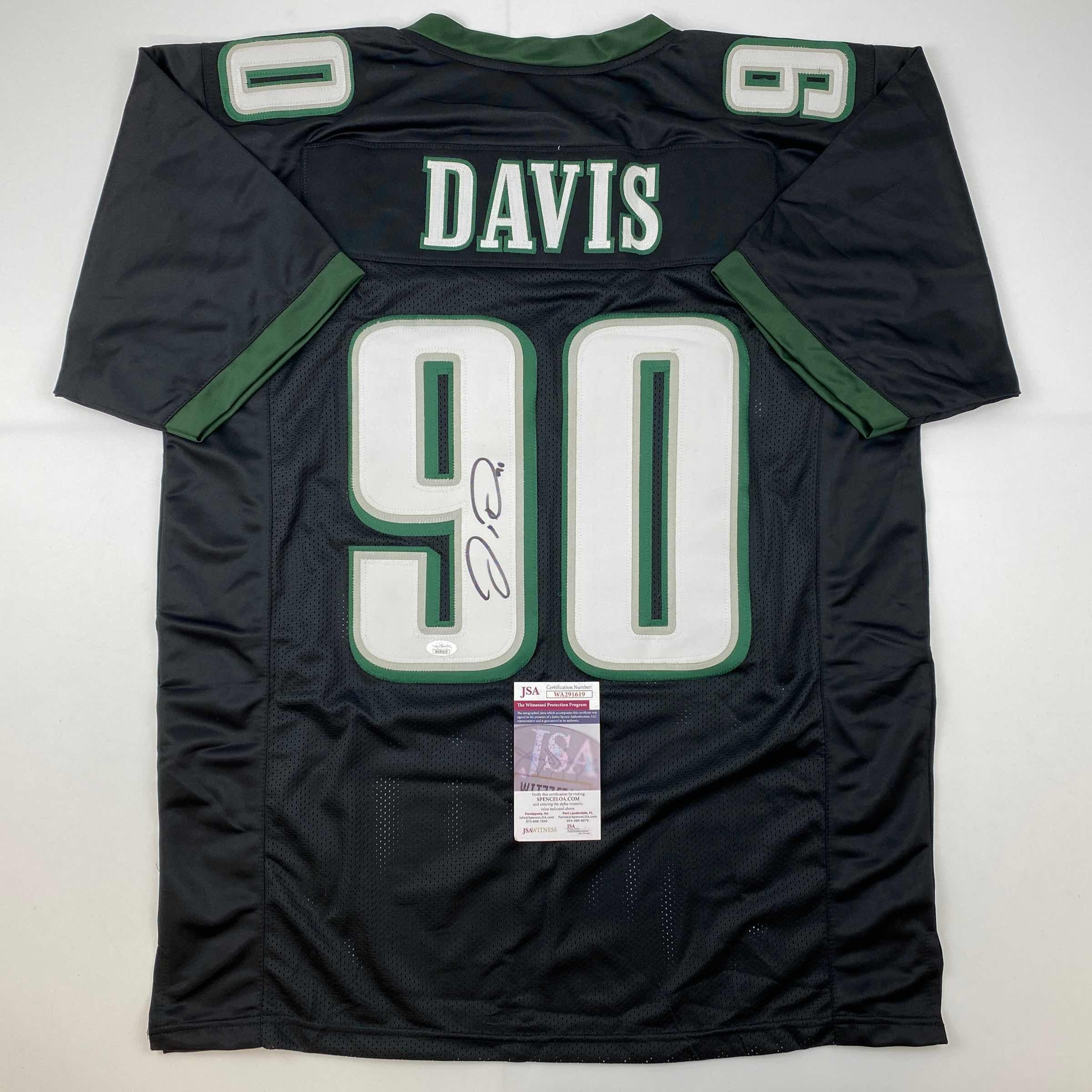 autographed-signed-jordan-davis-philadelphia-black-football-jersey-jsa-coa