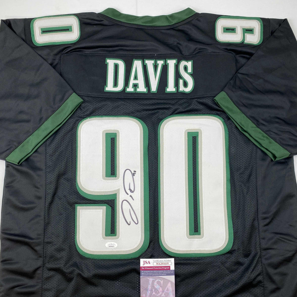 autographed-signed-jordan-davis-philadelphia-black-football-jersey-jsa-coa