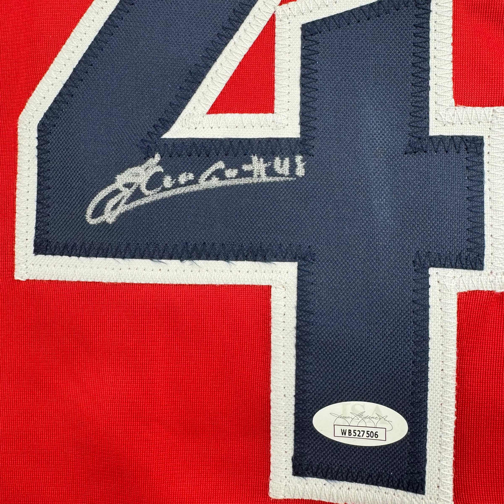 autographed-signed-emmanuel-clase-cleveland-red-baseball-jersey-jsa-coa