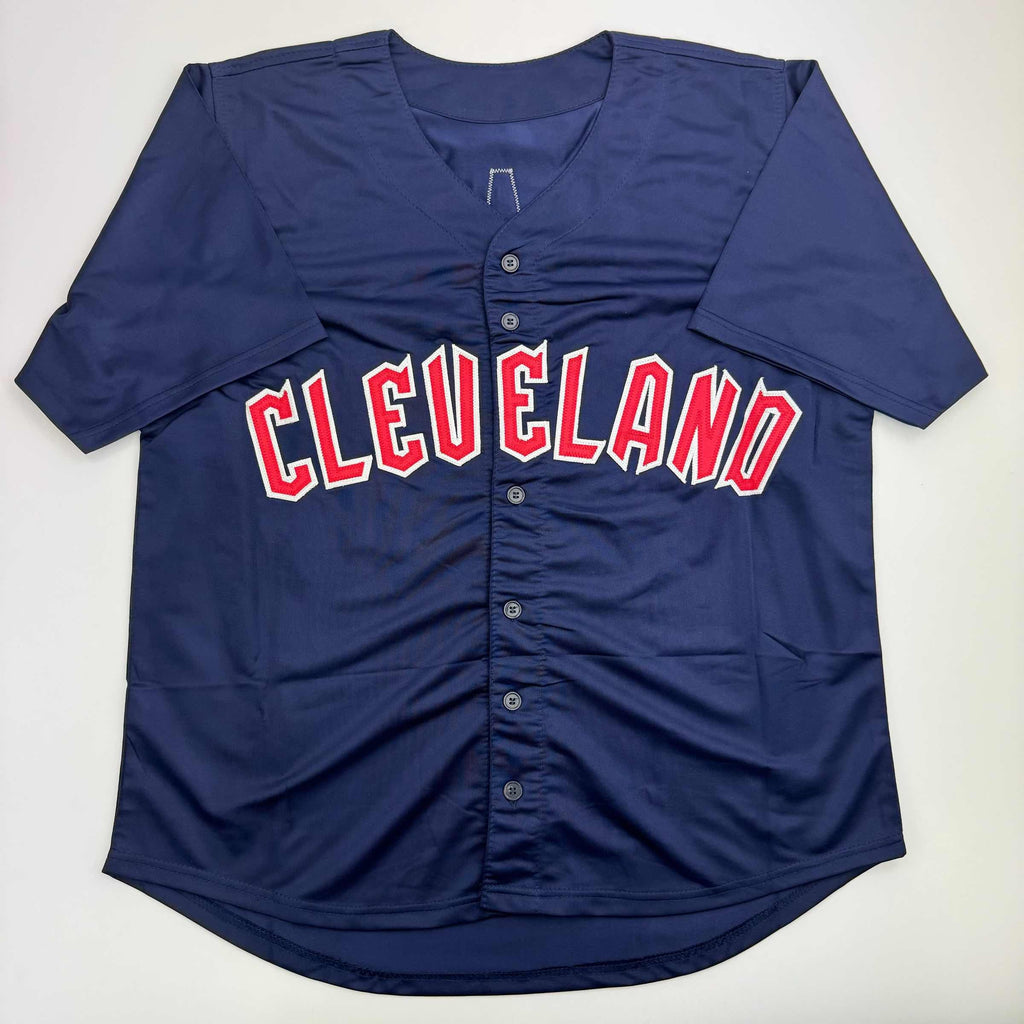 autographed-signed-emmanuel-clase-cleveland-blue-baseball-jersey-jsa-coa