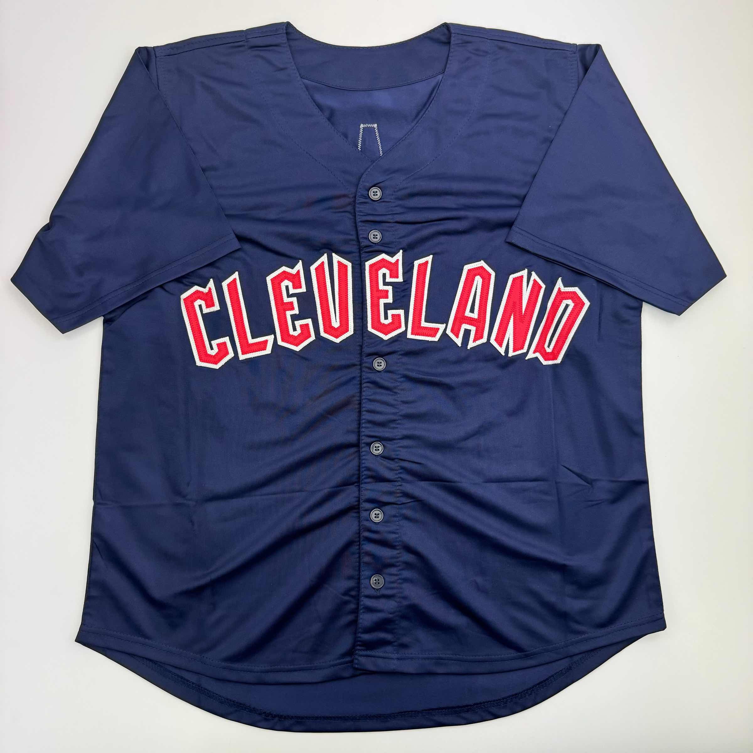autographed-signed-emmanuel-clase-cleveland-blue-baseball-jersey-jsa-coa