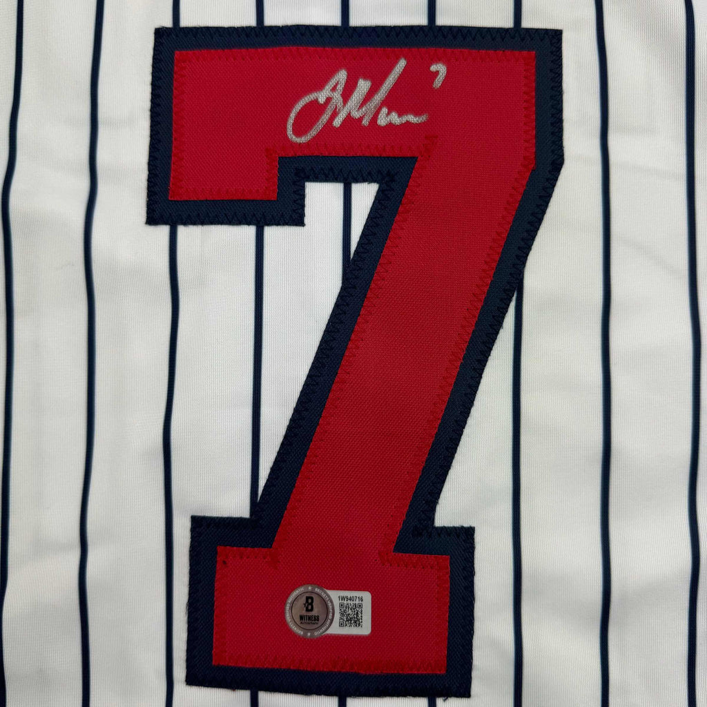 autographed-signed-joe-mauer-minnesota-pinstripe-baseball-jersey-beckett-bas-coa