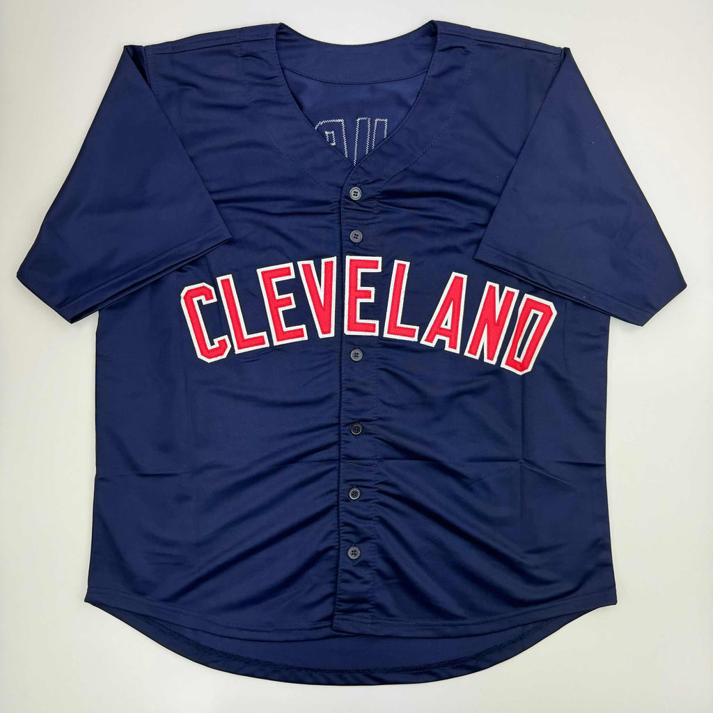 autographed-signed-corey-kluber-cleveland-blue-baseball-jersey-beckett-bas-coa