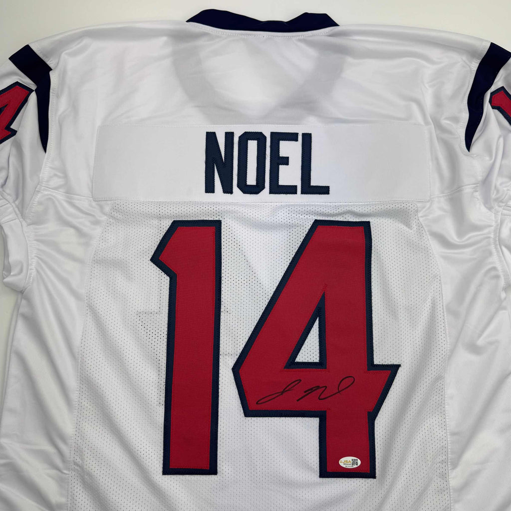 autographed-signed-jaylin-noel-houston-white-football-jersey-jsa-coa