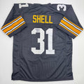 autographed-signed-donnie-shell-pittsburgh-black-football-jersey-jsa-coa