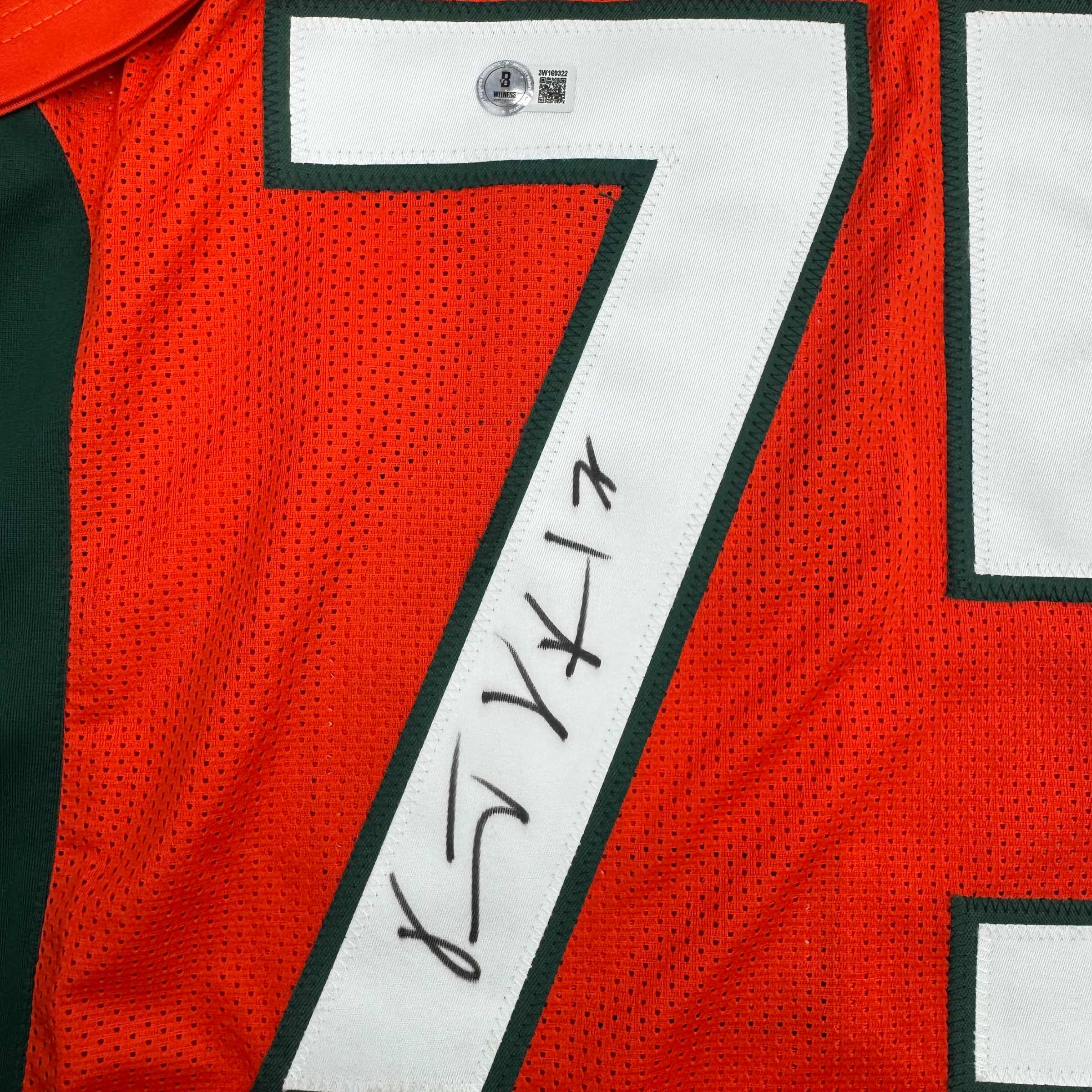 autographed-signed-vince-wilfork-miami-orange-college-football-jersey-beckett-bas-coa