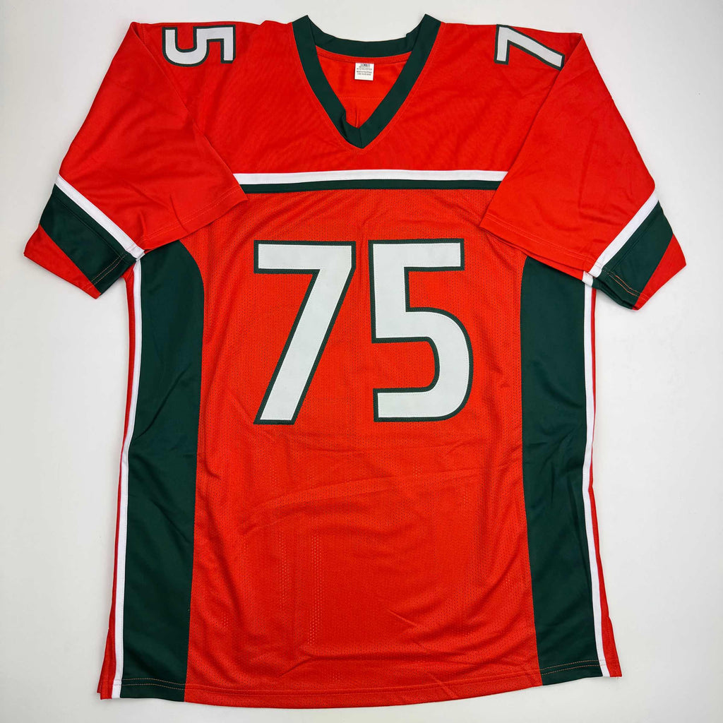 autographed-signed-vince-wilfork-miami-orange-college-football-jersey-beckett-bas-coa