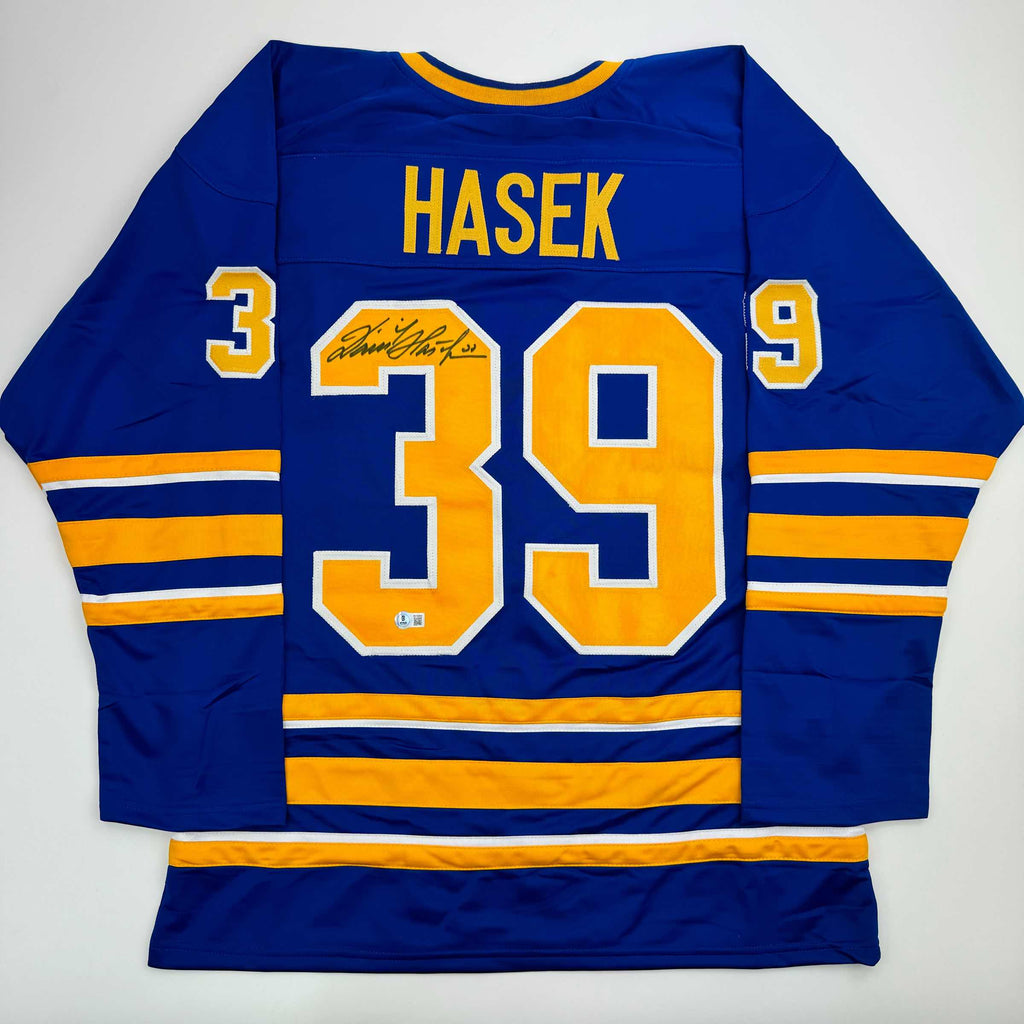 autographed-signed-dominik-hasek-buffalo-blue-hockey-jersey-beckett-bas-coa