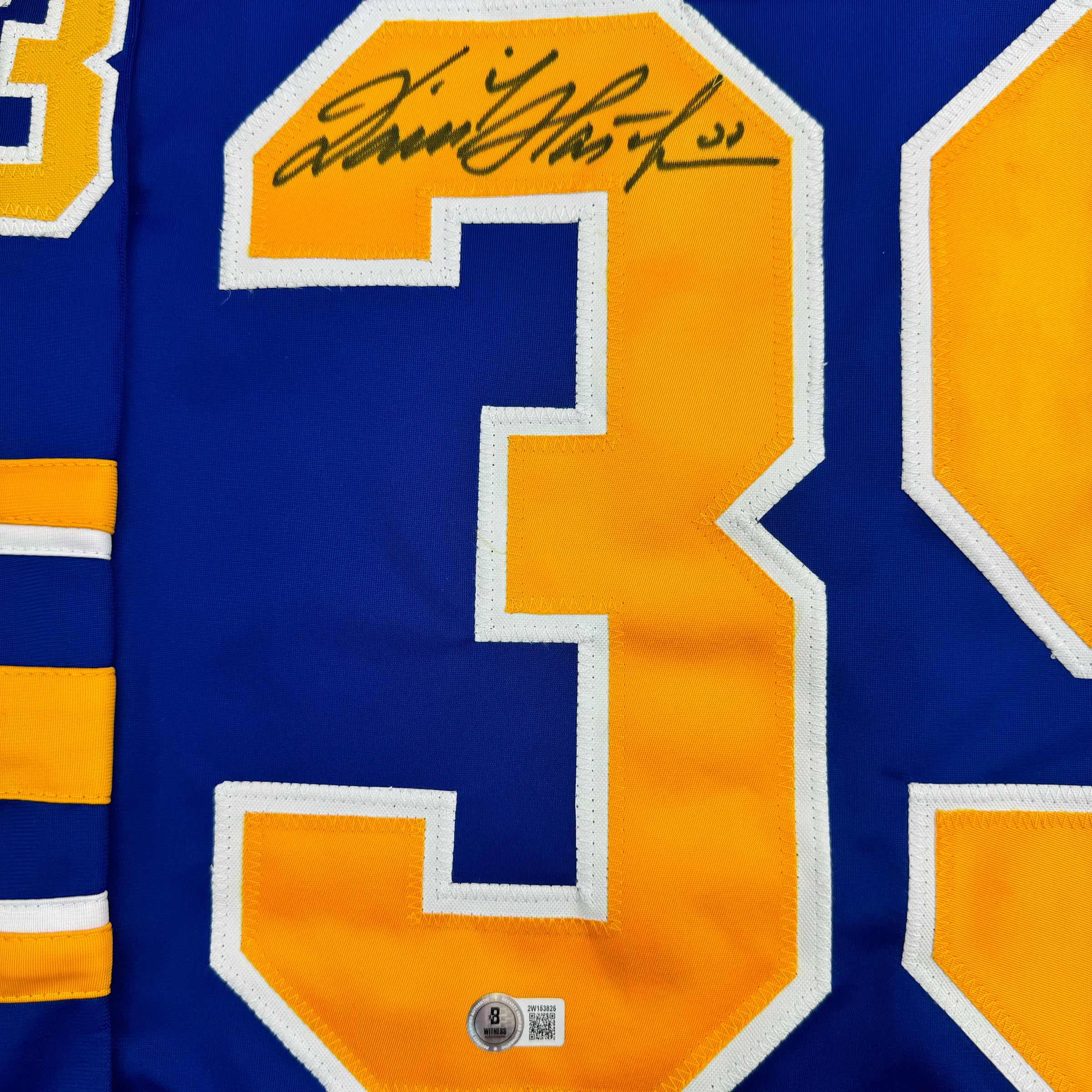 autographed-signed-dominik-hasek-buffalo-blue-hockey-jersey-beckett-bas-coa