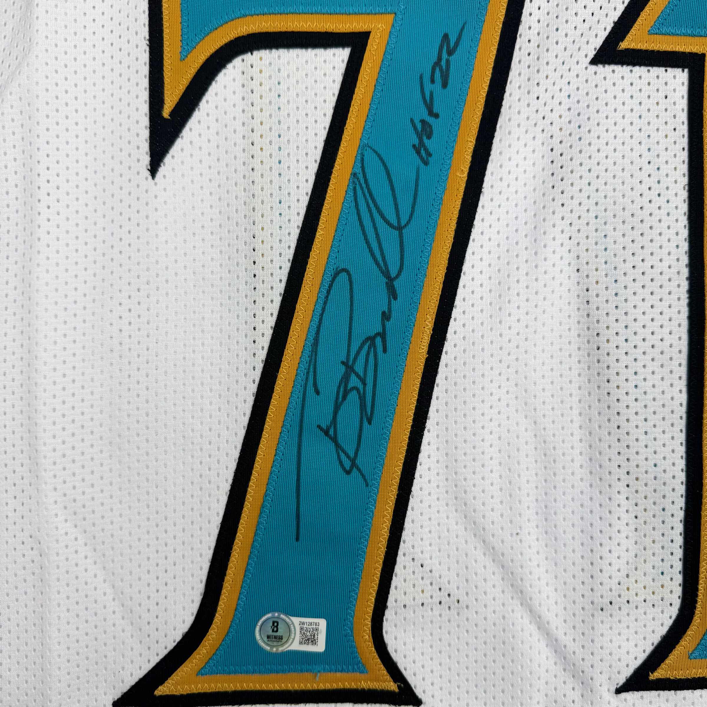autographed-signed-tony-boselli-hof-22-jacksonville-white-football-jersey-beckett-bas-coa