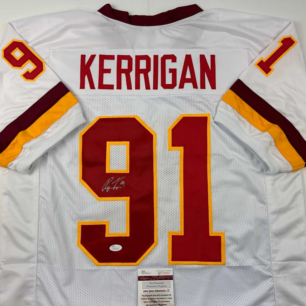 autographed-signed-ryan-kerrigan-washington-white-football-jersey-jsa-coa