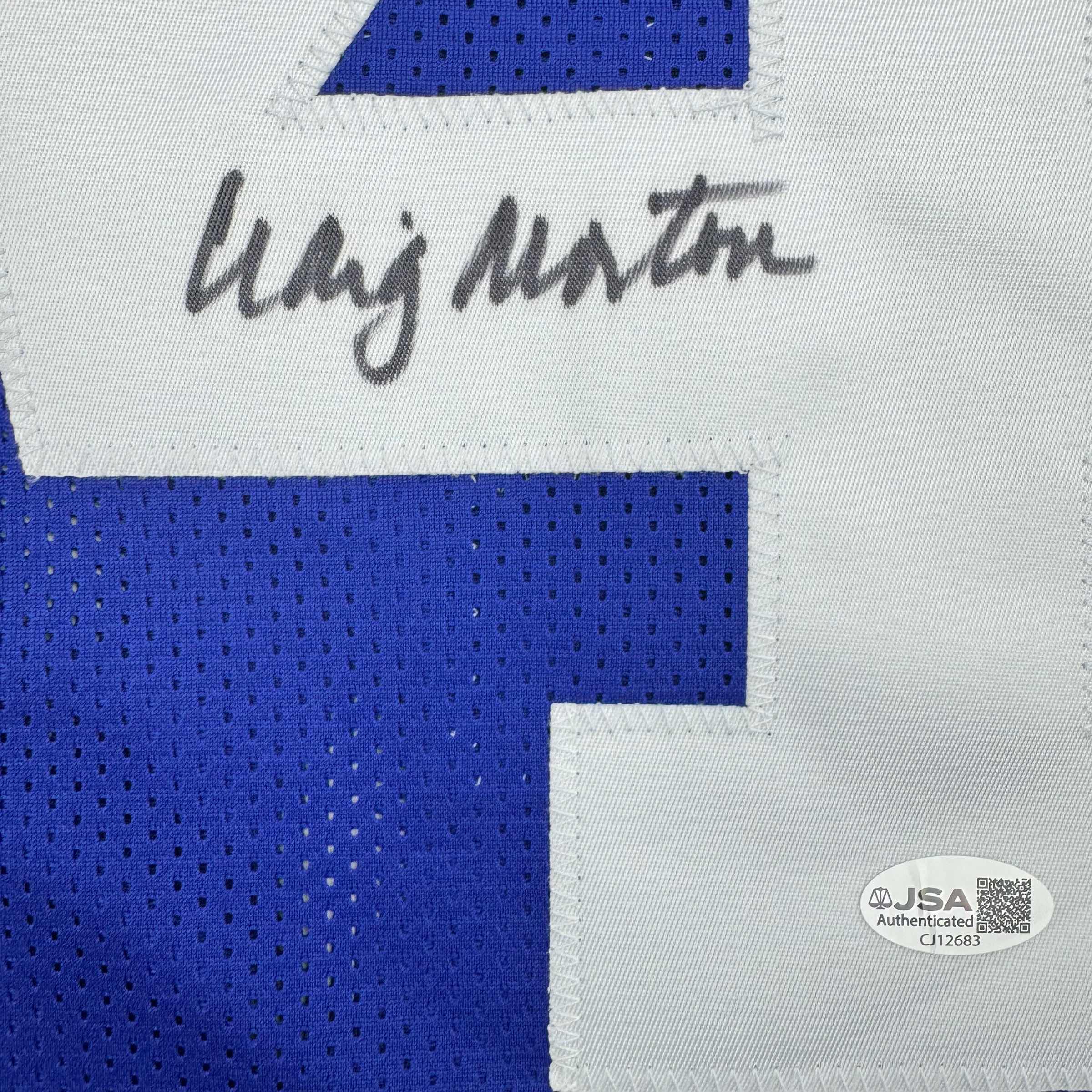 autographed-signed-craig-morton-dallas-blue-football-jersey-jsa-coa
