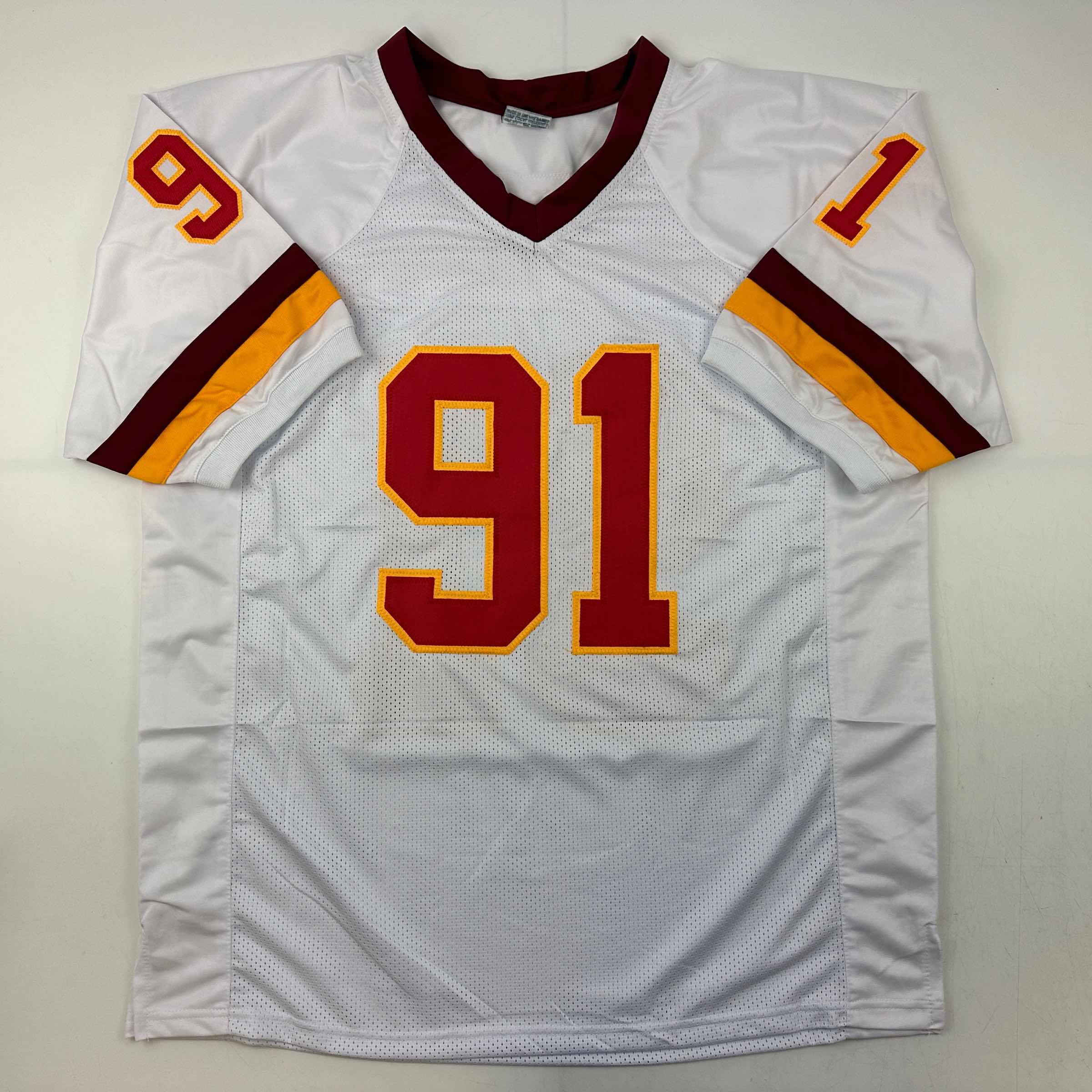 autographed-signed-ryan-kerrigan-washington-white-football-jersey-jsa-coa
