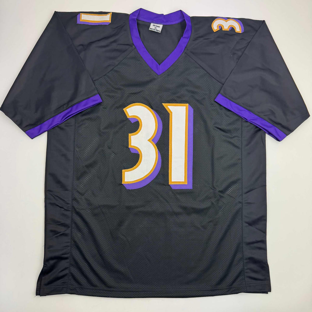 autographed-signed-jamal-lewis-baltimore-black-football-jersey-beckett-bas-coa