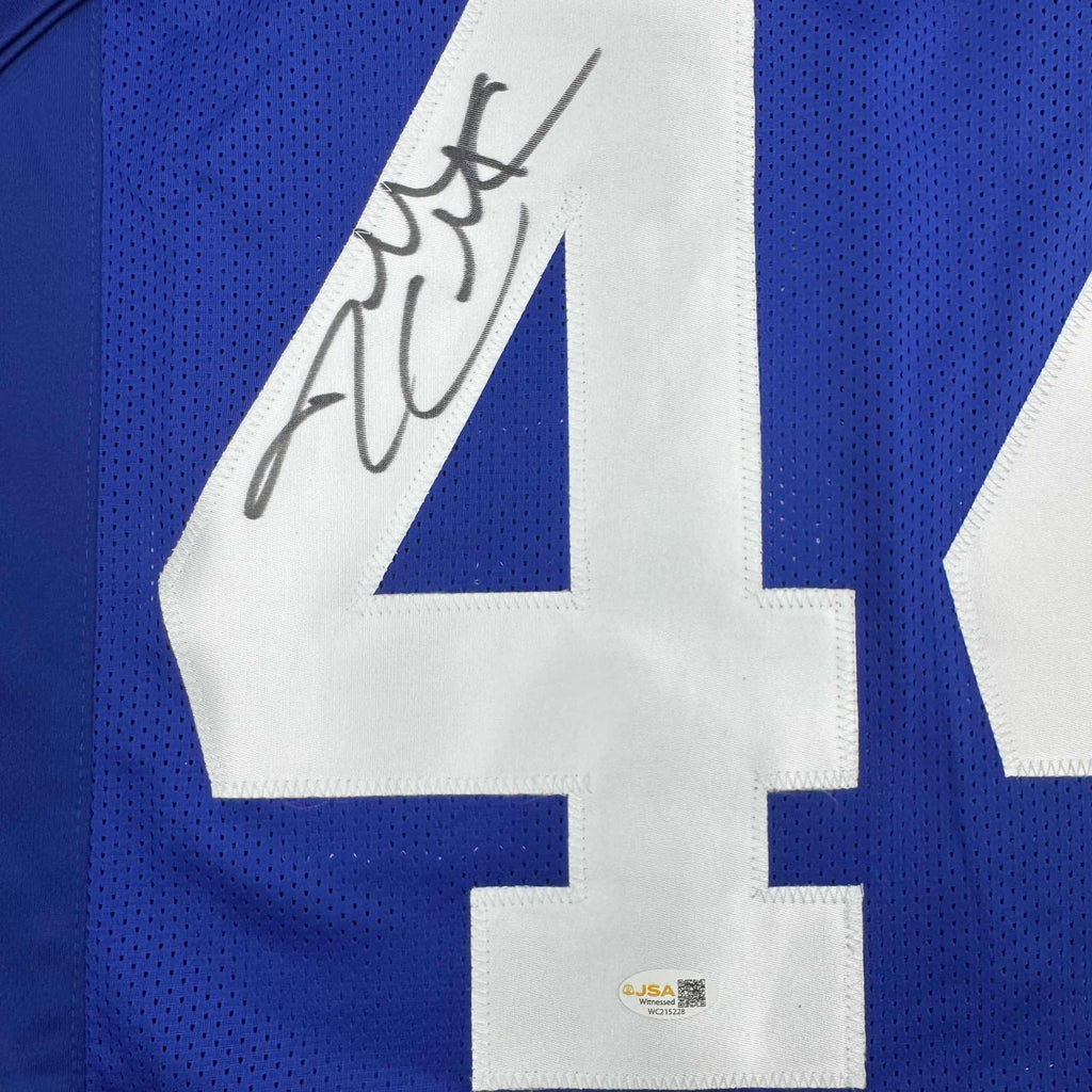 autographed-signed-dallas-clark-indianapolis-blue-football-jersey-jsa-coa