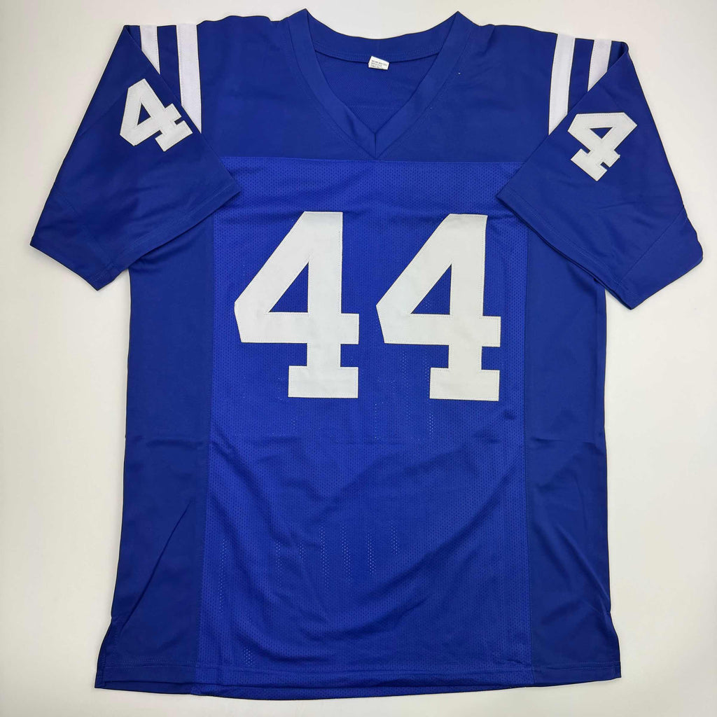 autographed-signed-dallas-clark-indianapolis-blue-football-jersey-jsa-coa