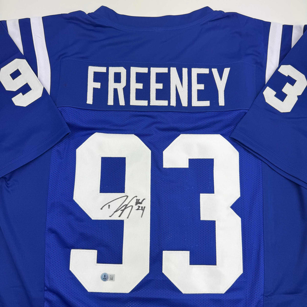 autographed-signed-dwight-freeney-indianapolis-blue-football-jersey-beckett-bas-coa
