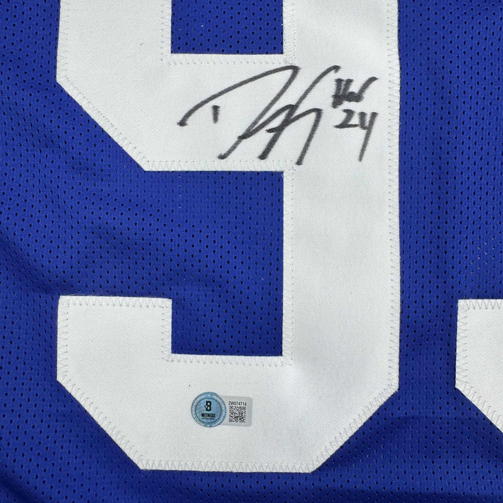 autographed-signed-dwight-freeney-indianapolis-blue-football-jersey-beckett-bas-coa